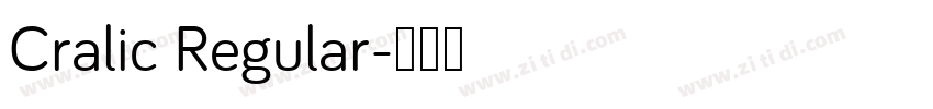 Cralic Regular字体转换